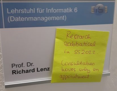 Towards entry "Prof. Lenz on research sabbatical during SS22"