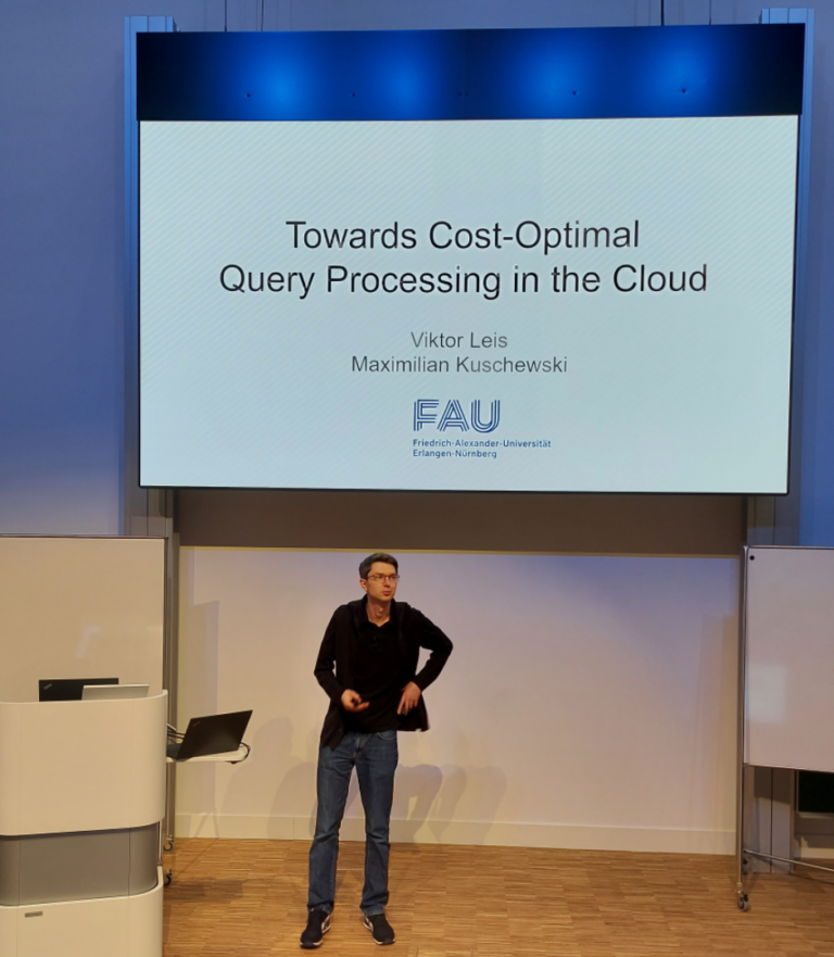 Viktor Leis holds Keynote at Spring Symposium of the Fachgruppe Database Systems